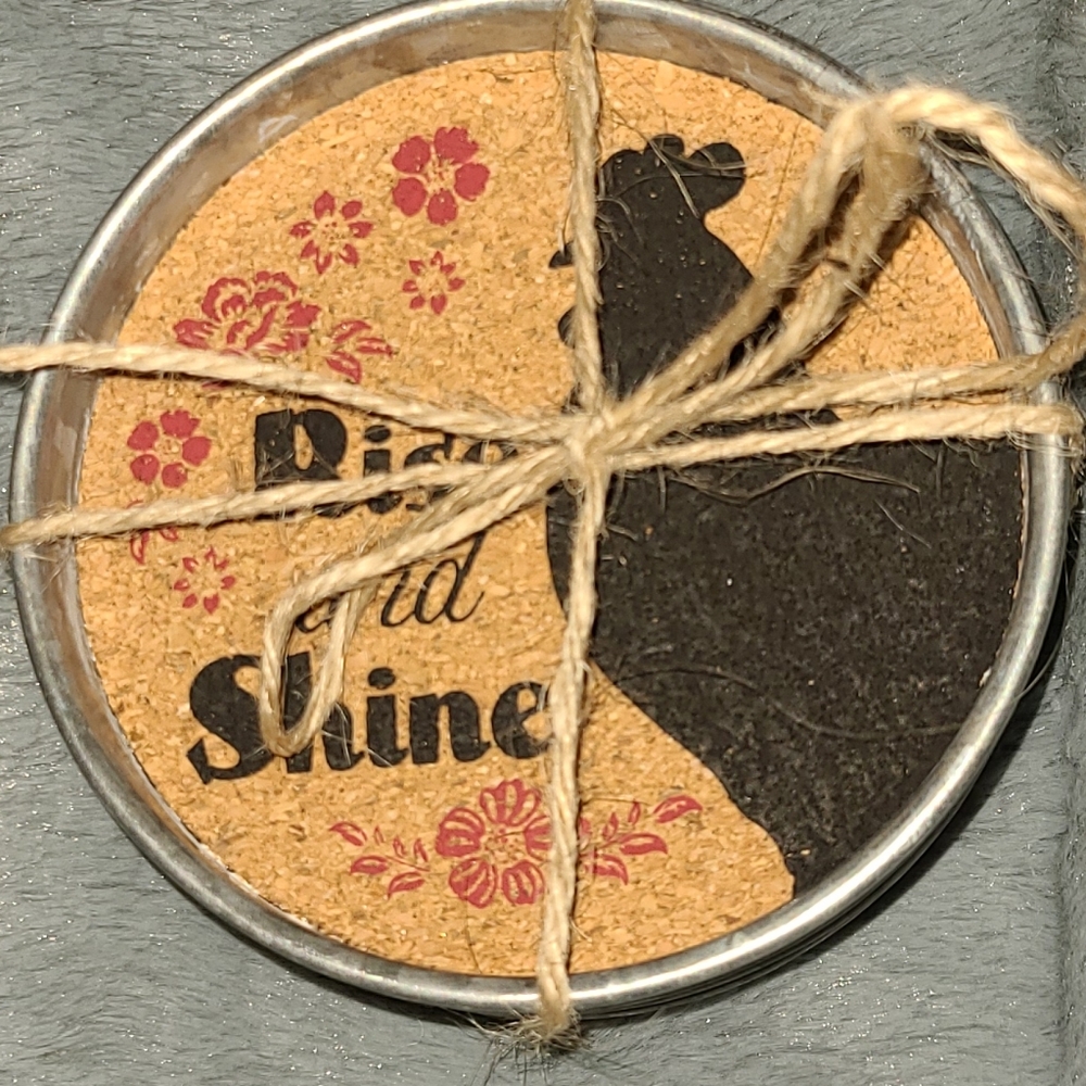 Rooster coasters Rustic Drink Coasters